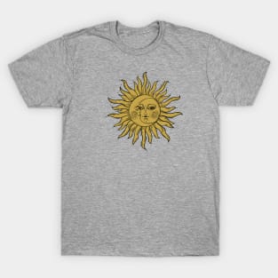 Sun and Moon Crescent Face T-Shirt